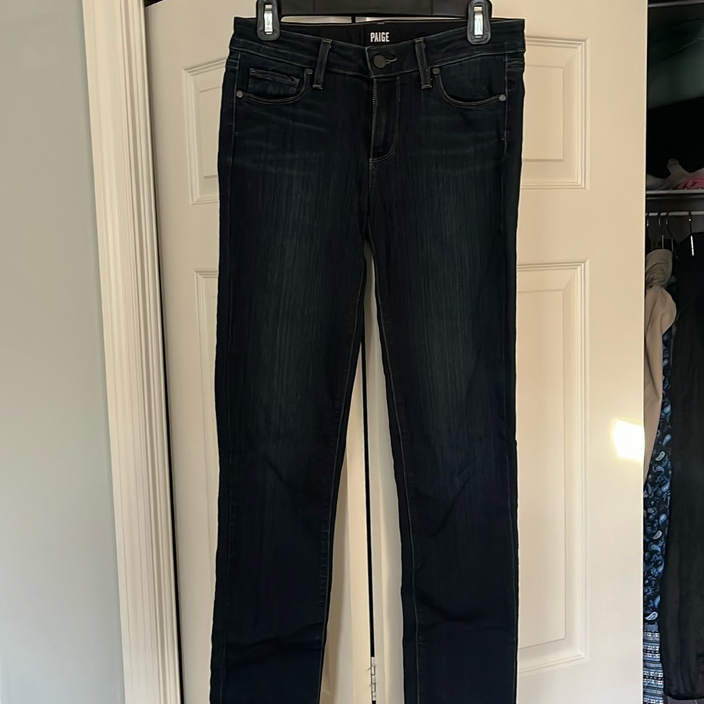 Paige Dark Denim Skinny Jeans